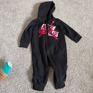 Nike Air Jordan Black and Red Infant romper size 3-6 months One Piece Outfit